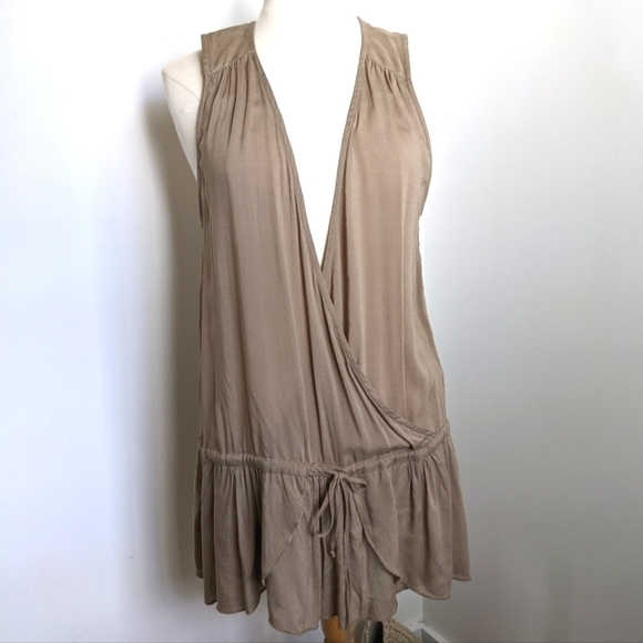 REVOLVE Riller and Fount Khaki Sleeveless Tunic Vest Top with Drawstring M 2 - Picture 4 of 9